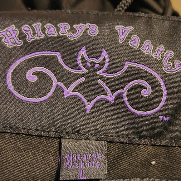 HILLARYS VANITY Gothic Skirt Size L Corset Ruffled Whimsigoth Steampunk Vamp Emo - Picture 7 of 11